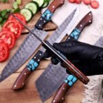 Professional Handmade FORGED DAMASCUS STEEL CHEF KNIFE