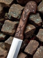 Hand Forged Deer Engraved Sword