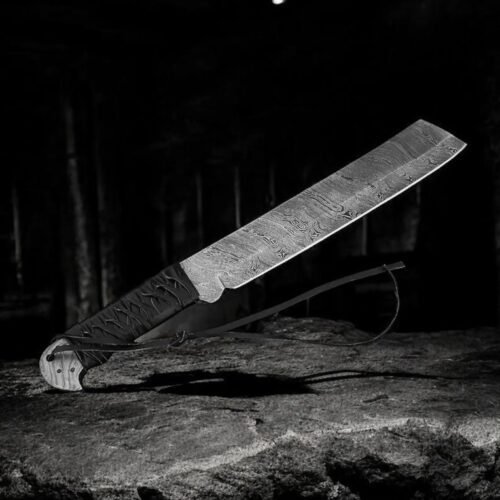 Damascus Steel Machete Knife