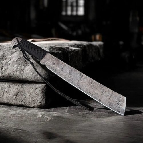 Damascus Steel Machete Knife