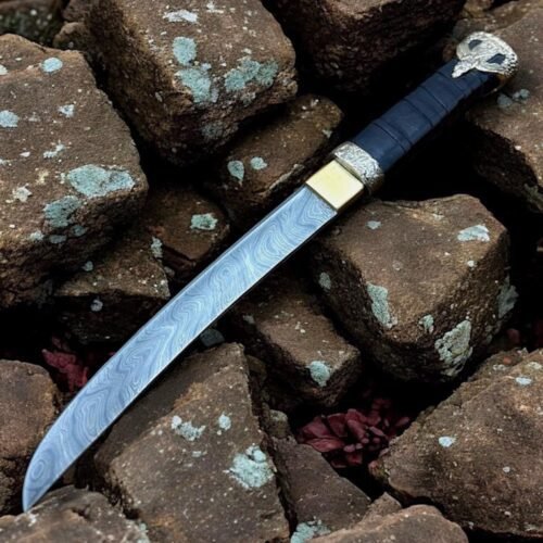 Damascus Steel Mini Tanto