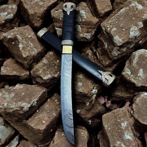 Damascus Steel Mini Tanto