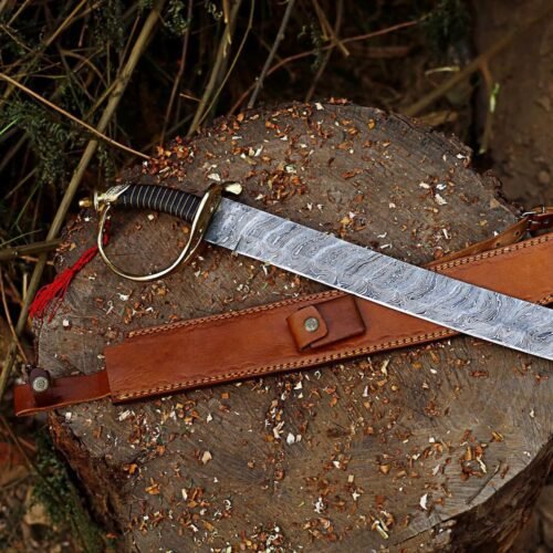 Damascus Steel Cutlass Sword