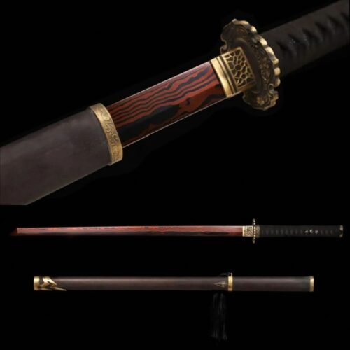 Folded Steel Chokuto Katana Japanee Samurai